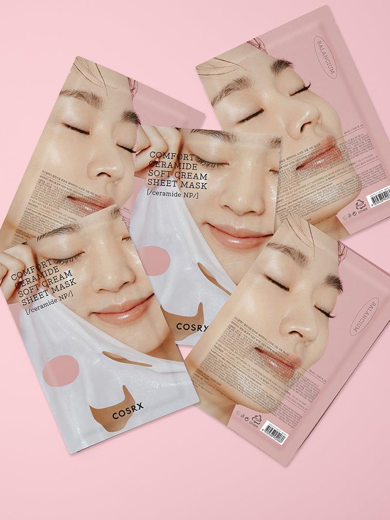COSRX Balancium Comfort Ceramide Soft Cream Sheet Mask at Socialite Beauty Canada