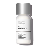 Skincare bottle labeled 'The Ordinary' Sulfur Acne Treatment on a white background