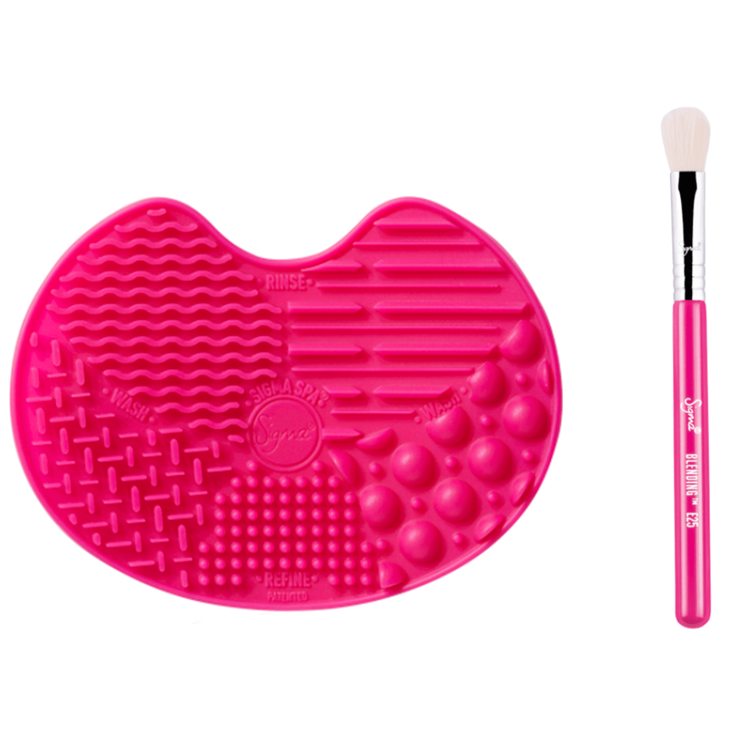 FREE GIFT ENTER CODE: SIGMA | Free Mini E25 Brush and Mini Sigma Spa Brush Cleaning Mat w/ Any Sigma Beauty Purchase, Mini E25 + Mini Sigma Spa Mat