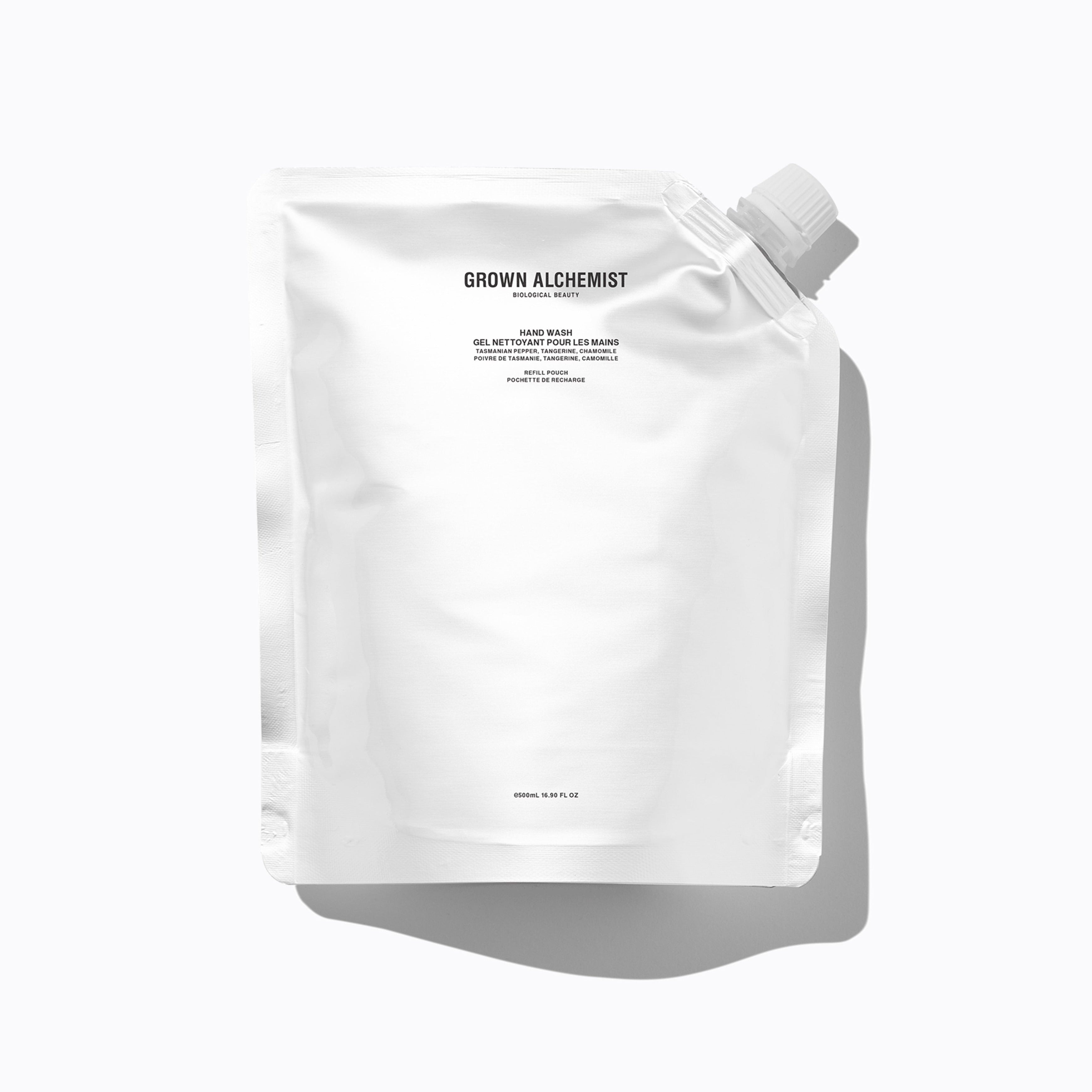 Grown Alchemist Hand Wash: Tasmanian Pepper, Tangerine, Chamomile, 500mL Eco-Refill