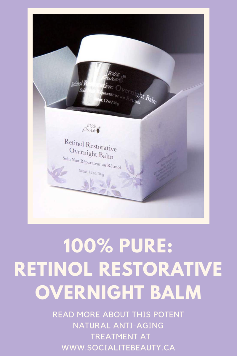 100% Pure Retinol Restorative Overnight Balm