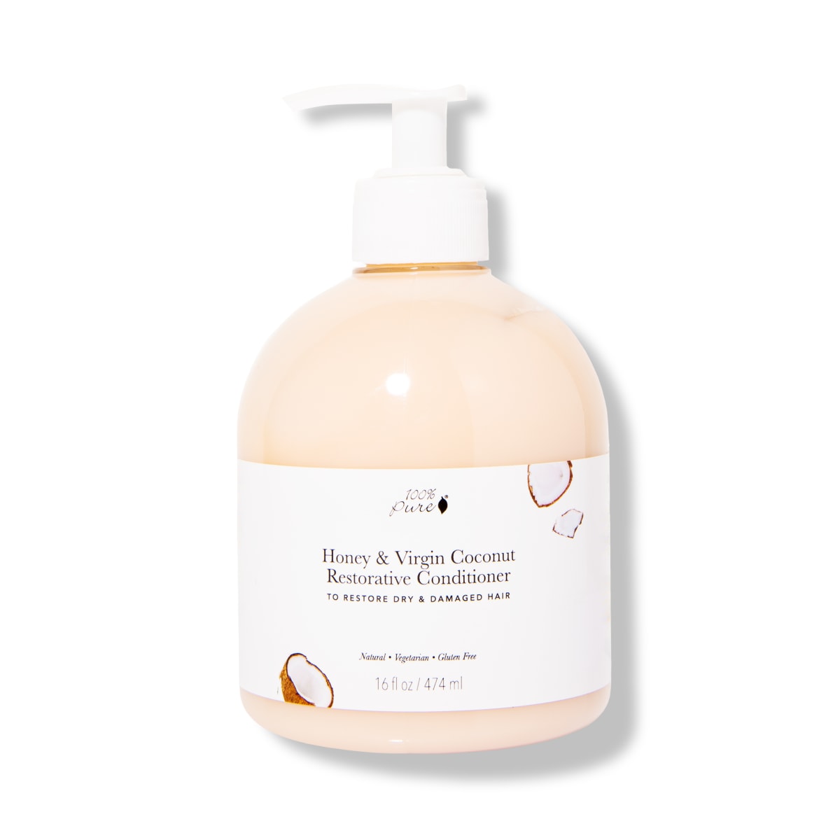 100% PURE® Honey & Virgin Coconut Conditioner, 16 fl oz / 474ml