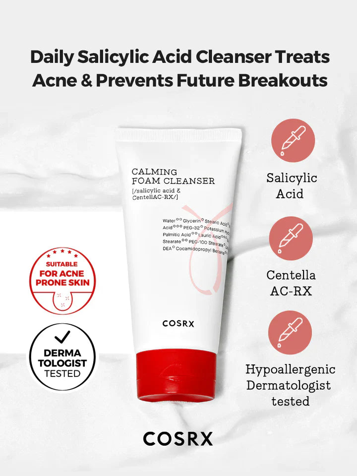 COSRX AC Collection Calming Foam Cleanser at Socialite Beauty Canada