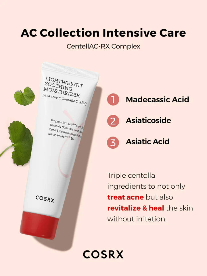 COSRX AC Collection Lightweight Soothing Moisturizer at Socialite Beauty Canada