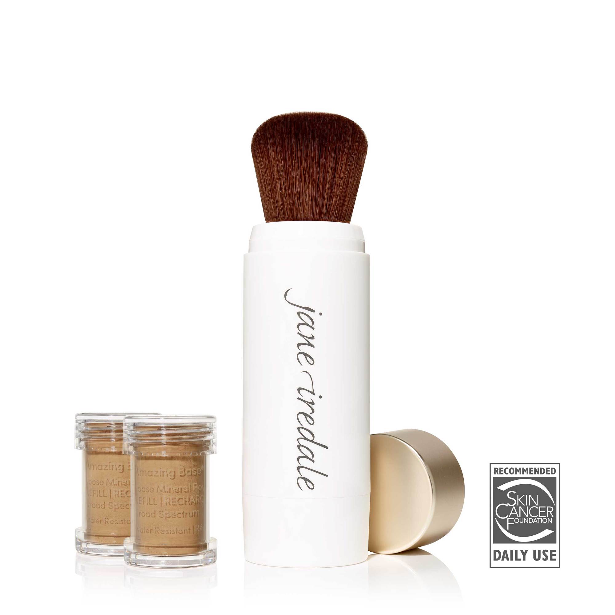 Jane Iredale Amazing Base® Loose Mineral Powder Refillable Brush SPF 20/15, Amazing Base Autumn