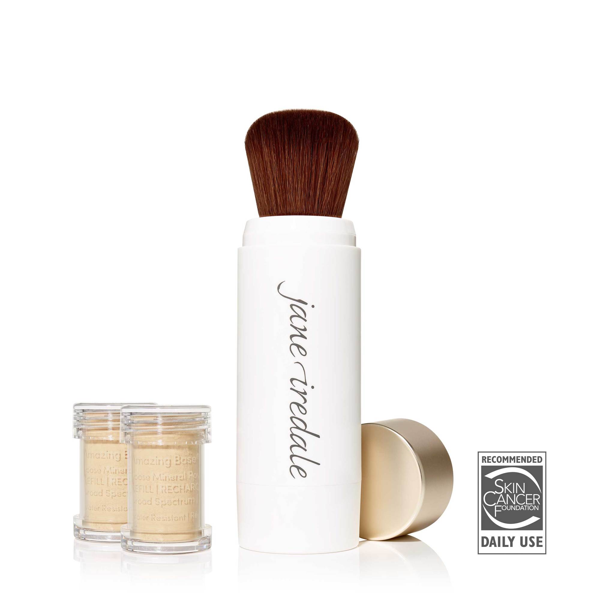 Jane Iredale Amazing Base® Loose Mineral Powder Refillable Brush SPF 20/15, Amazing Base Radiant