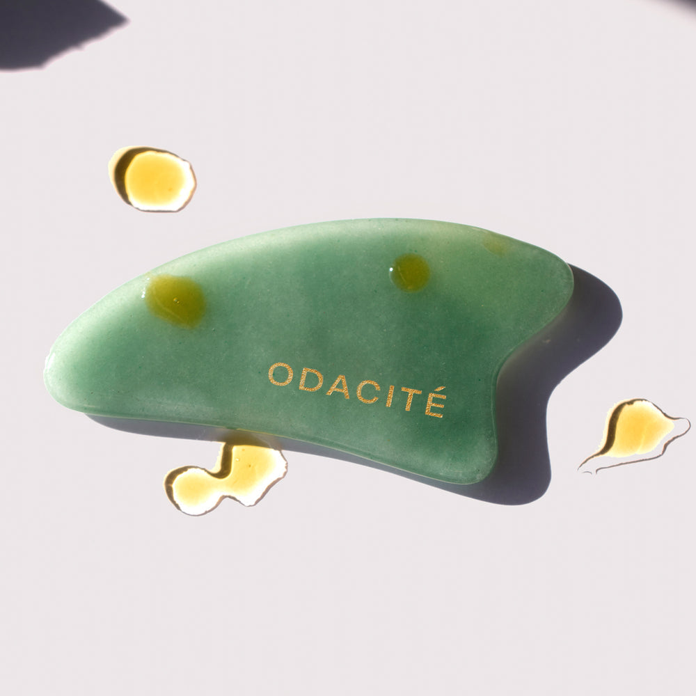 Green Aventurine Crystal Contour Gua Sha