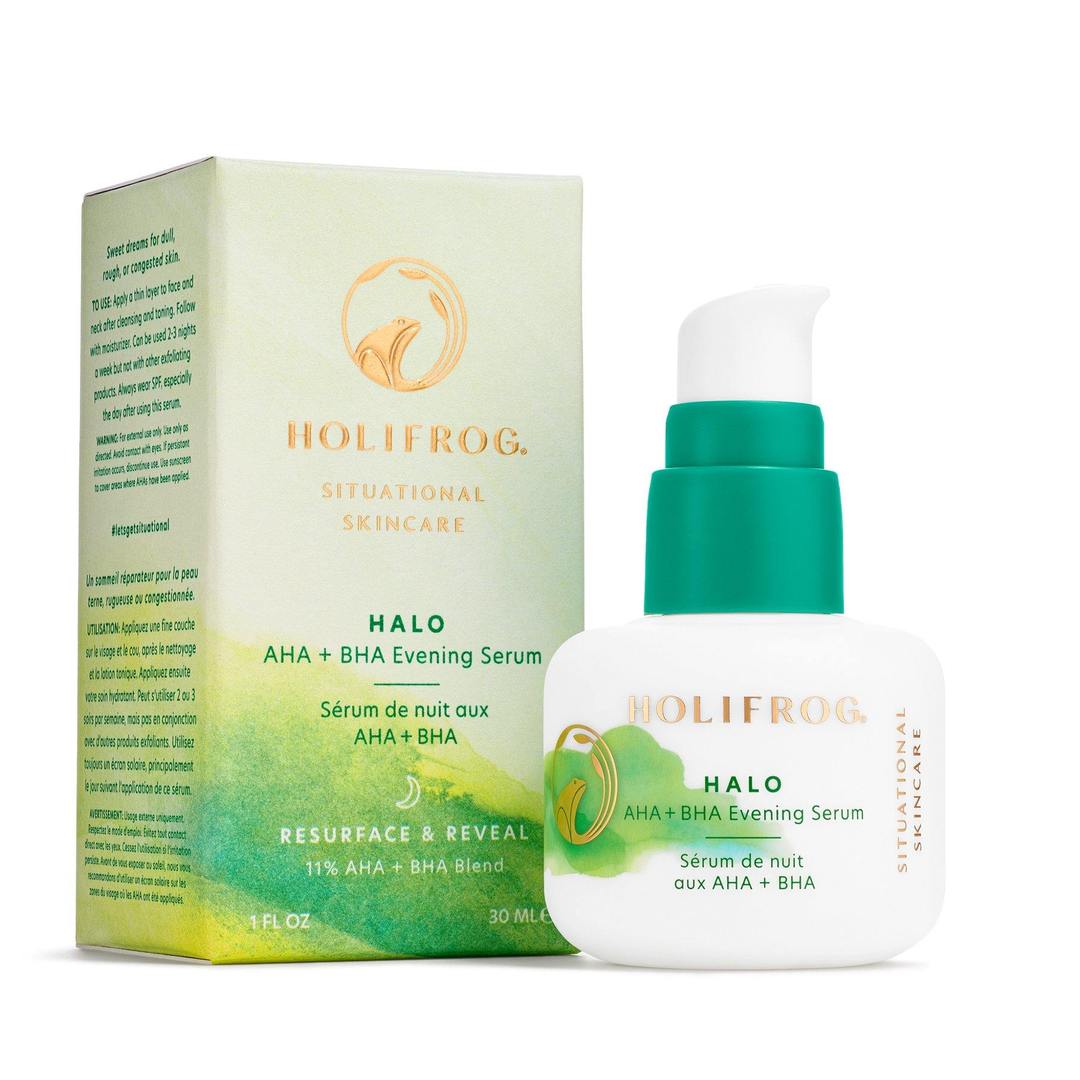 HoliFrog® Halo AHA + BHA Evening Serum at Socialite Beauty Canada