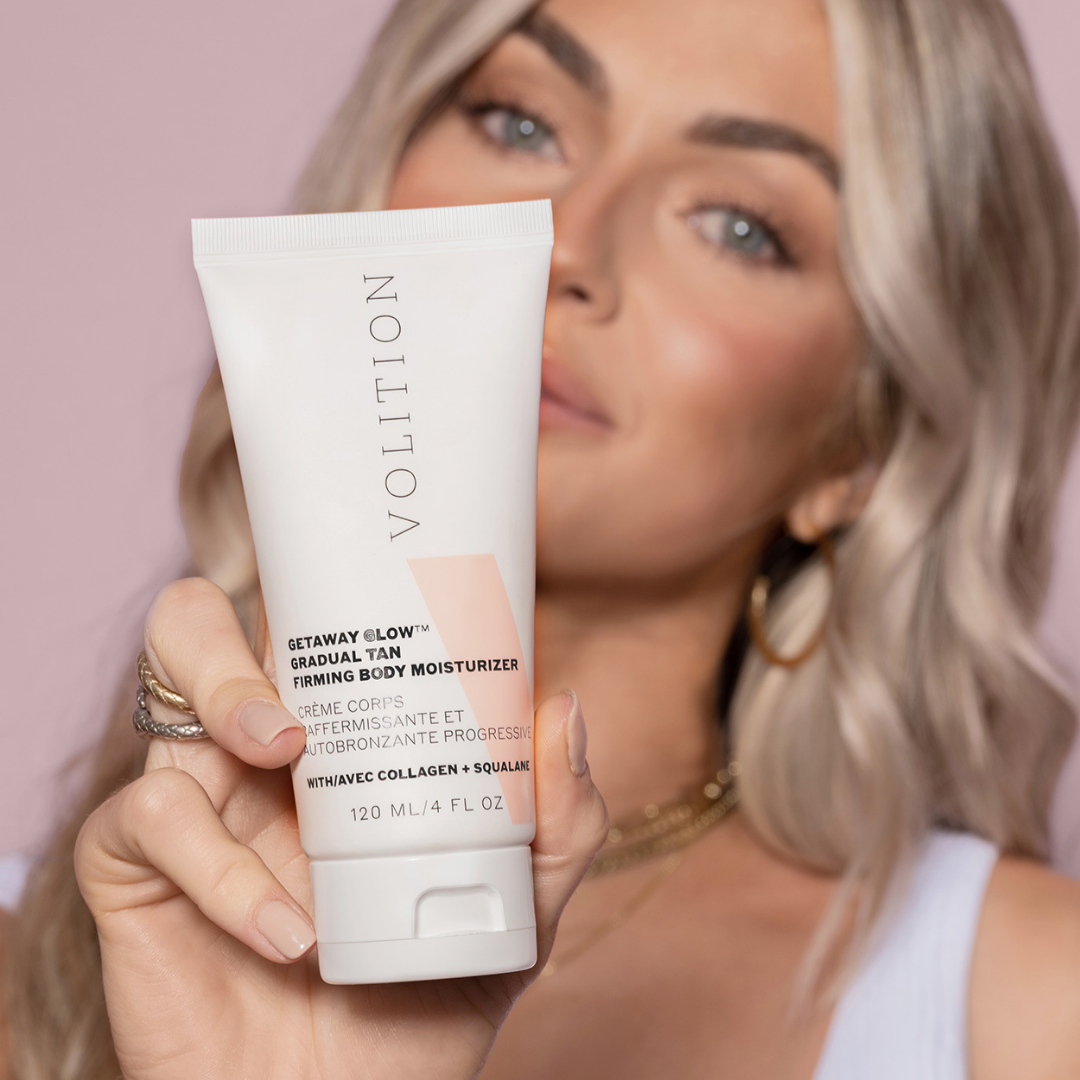 Volition Beauty Getaway Glow™ Gradual Tan Firming Body Moisturizer at Socialite Beauty Canada