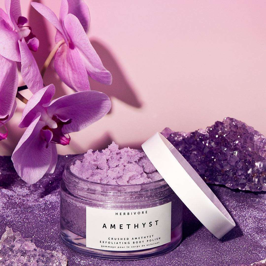 Herbivore Amethyst Exfoliating Body Polish at Socialite Beauty Canada