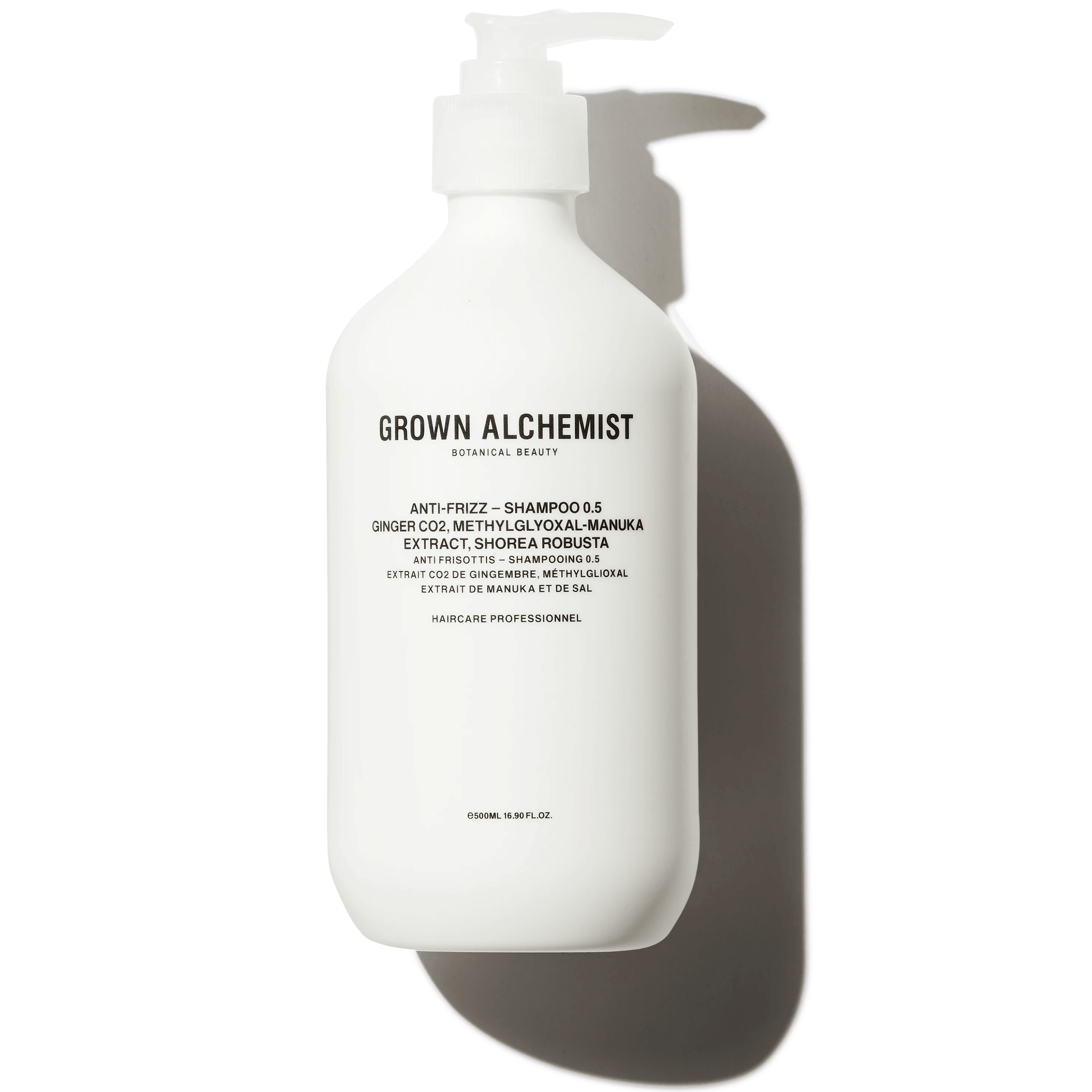 Grown Alchemist Anti-Frizz - Shampoo 0.5: Ginger CO2, Methylglyoxal-Manuka Extract, Shorea Robusta, 500ml