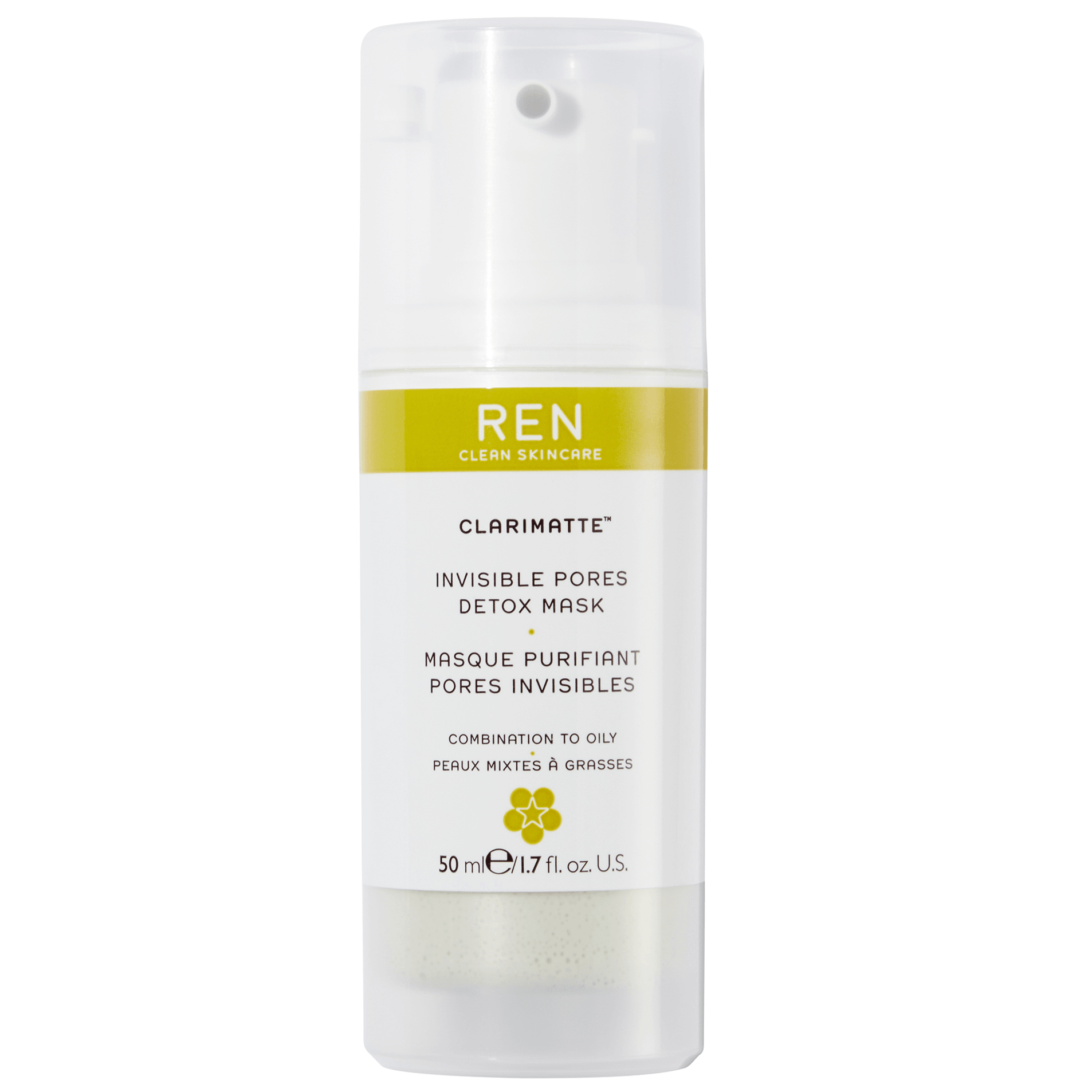 REN Clean Skincare Clarimatte™ Invisible Pores Detox Mask, 50ml