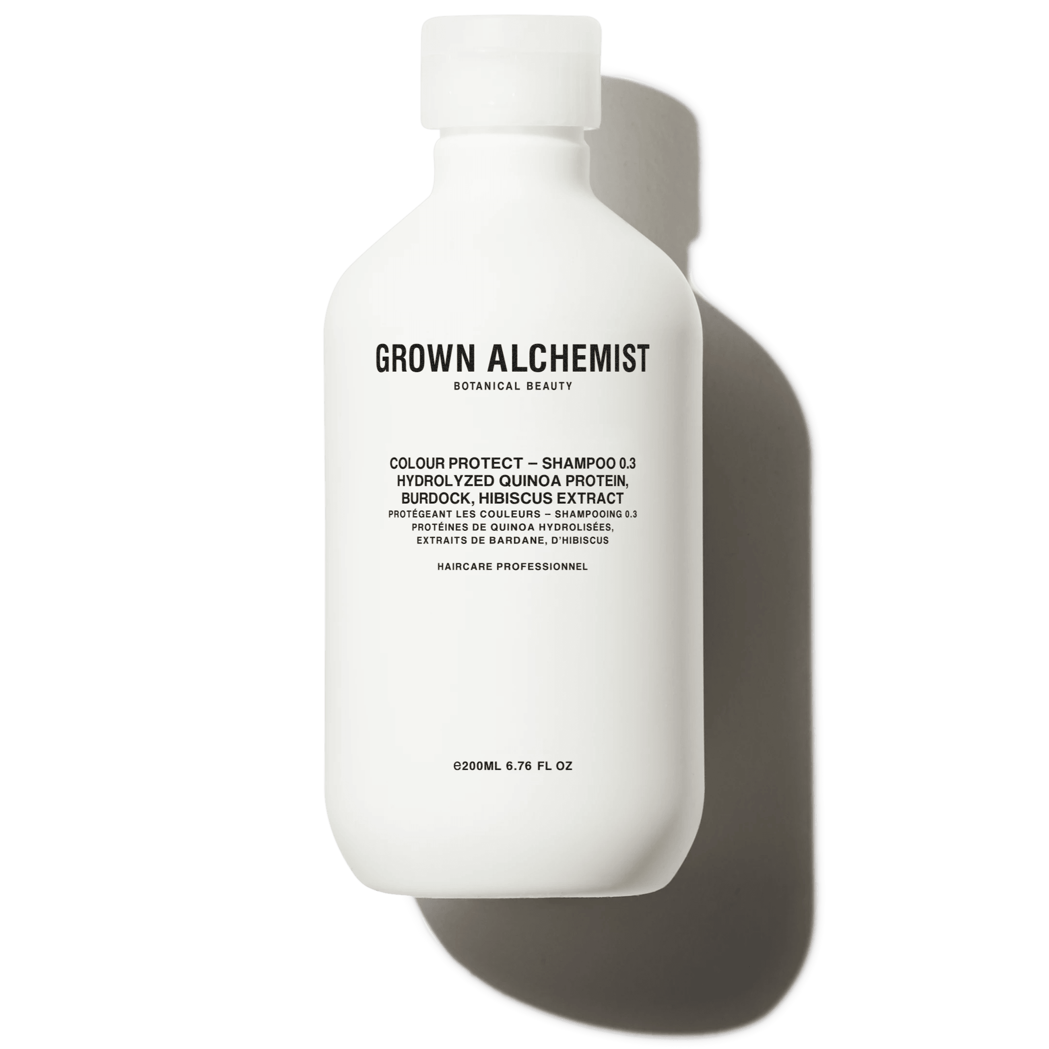 Grown Alchemist Colour Protect - Shampoo 0.3: Hydrolyzed Quinoa Protein, Burdock, Hibiscus Extract, 200 ml