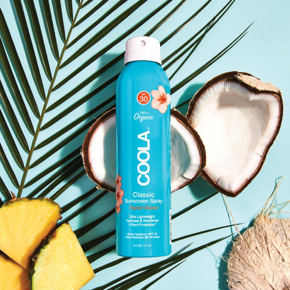 Coola® Classic Body SPF 30 Sunscreen Spray - Tropical Coconut at Socialite Beauty Canada