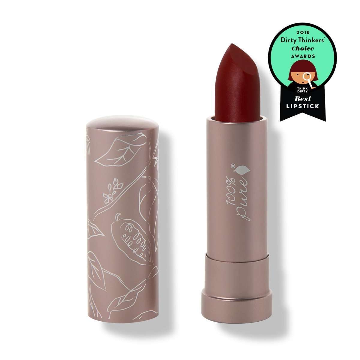 100% Pure® Fruit Pigmented® Cocoa Butter Matte Lipstick, Desert Rose