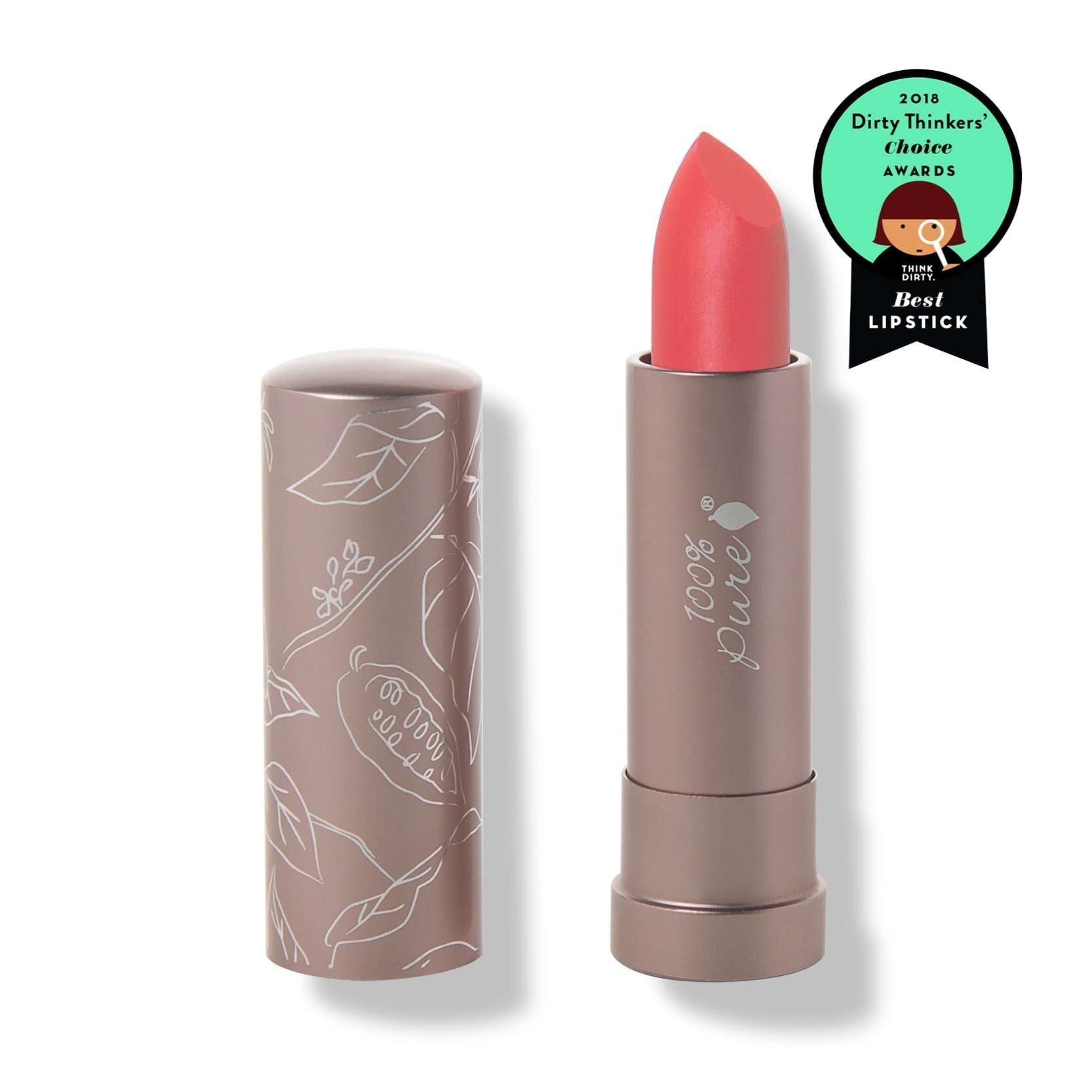 100% Pure® Fruit Pigmented® Cocoa Butter Matte Lipstick, Strawberry Cactus