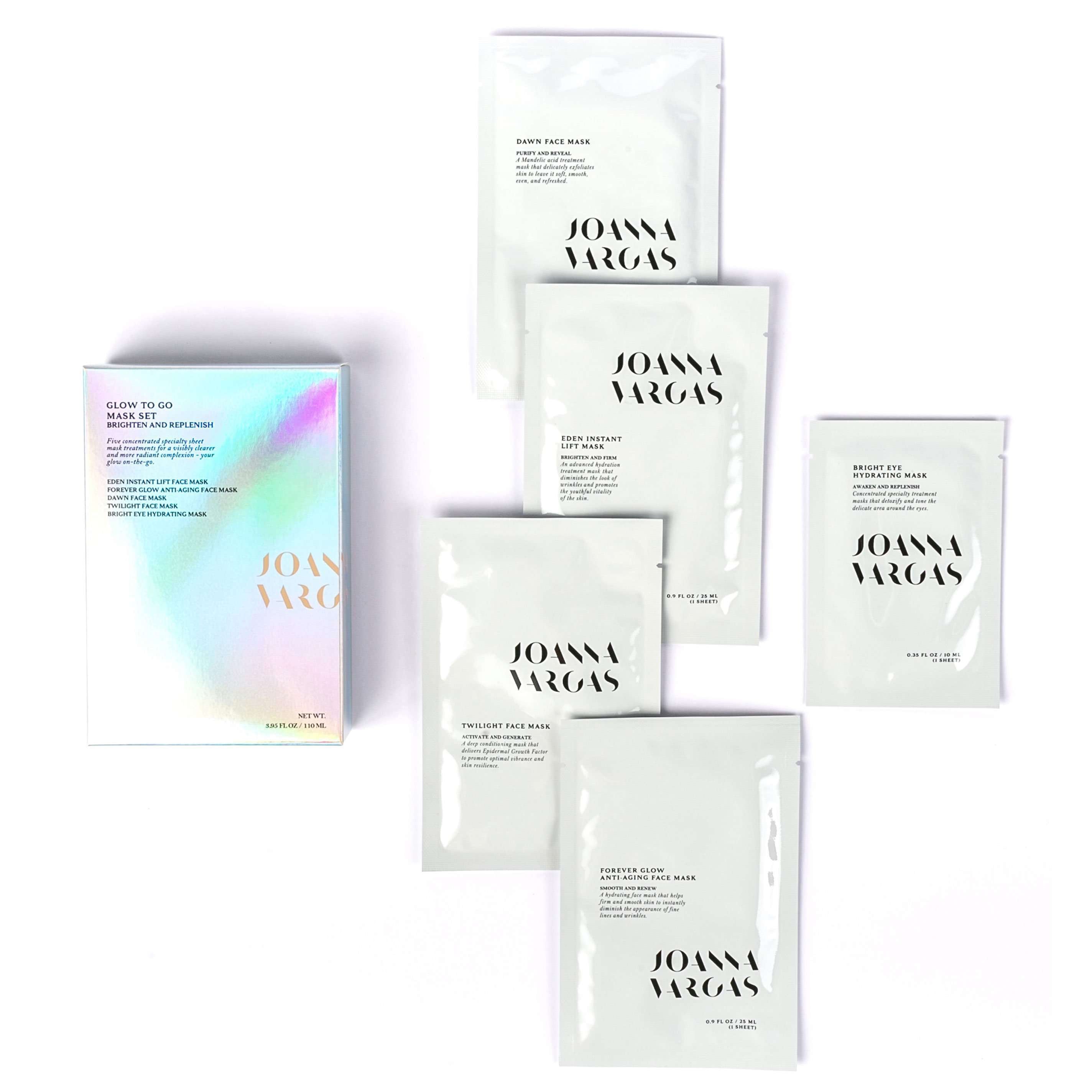 Joanna Vargas Glow To Go Mask Set at Socialite Beauty Canada