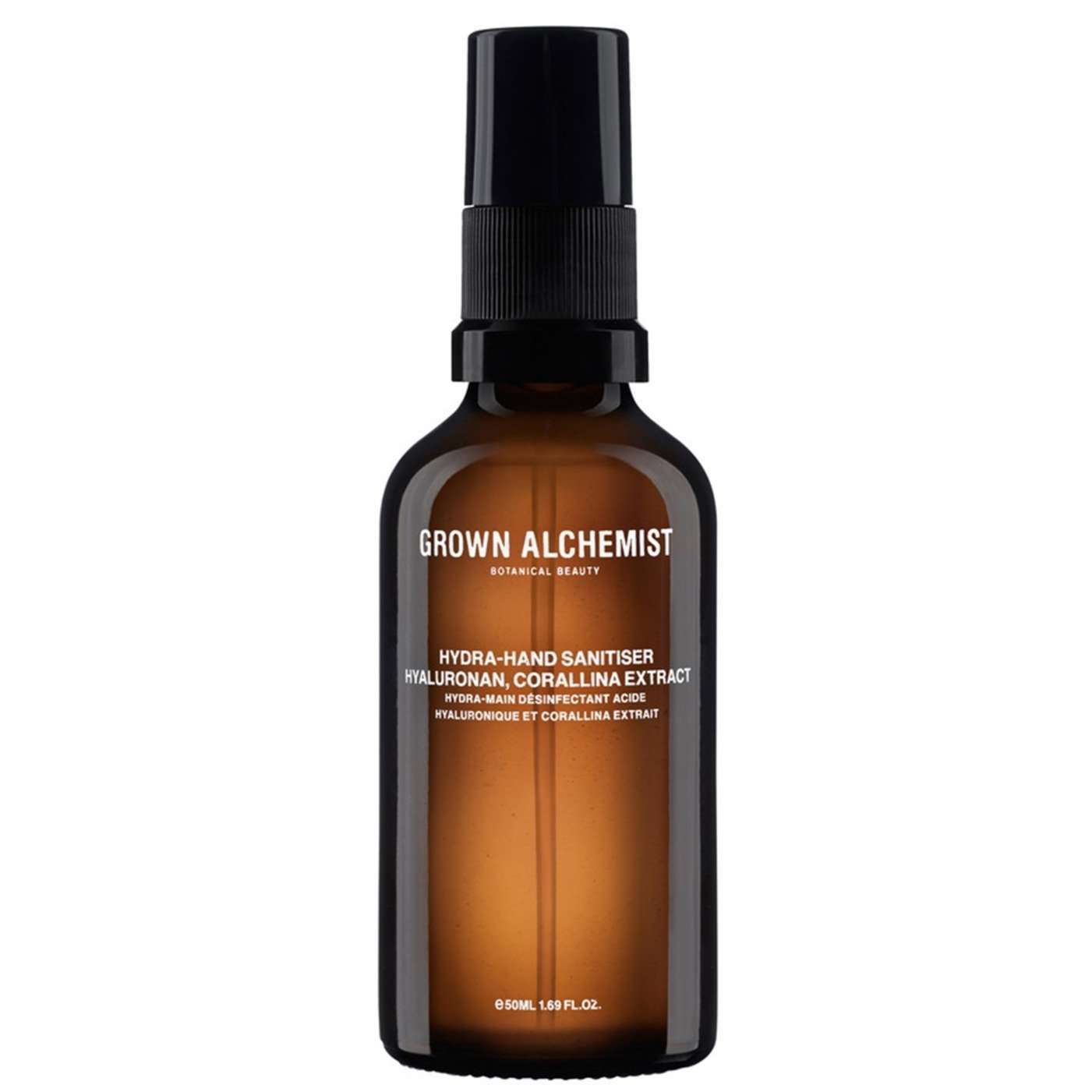 Grown Alchemist Hydra-Hand Sanitiser: Hyaluronan & Corallina Extract, 50ml Spray