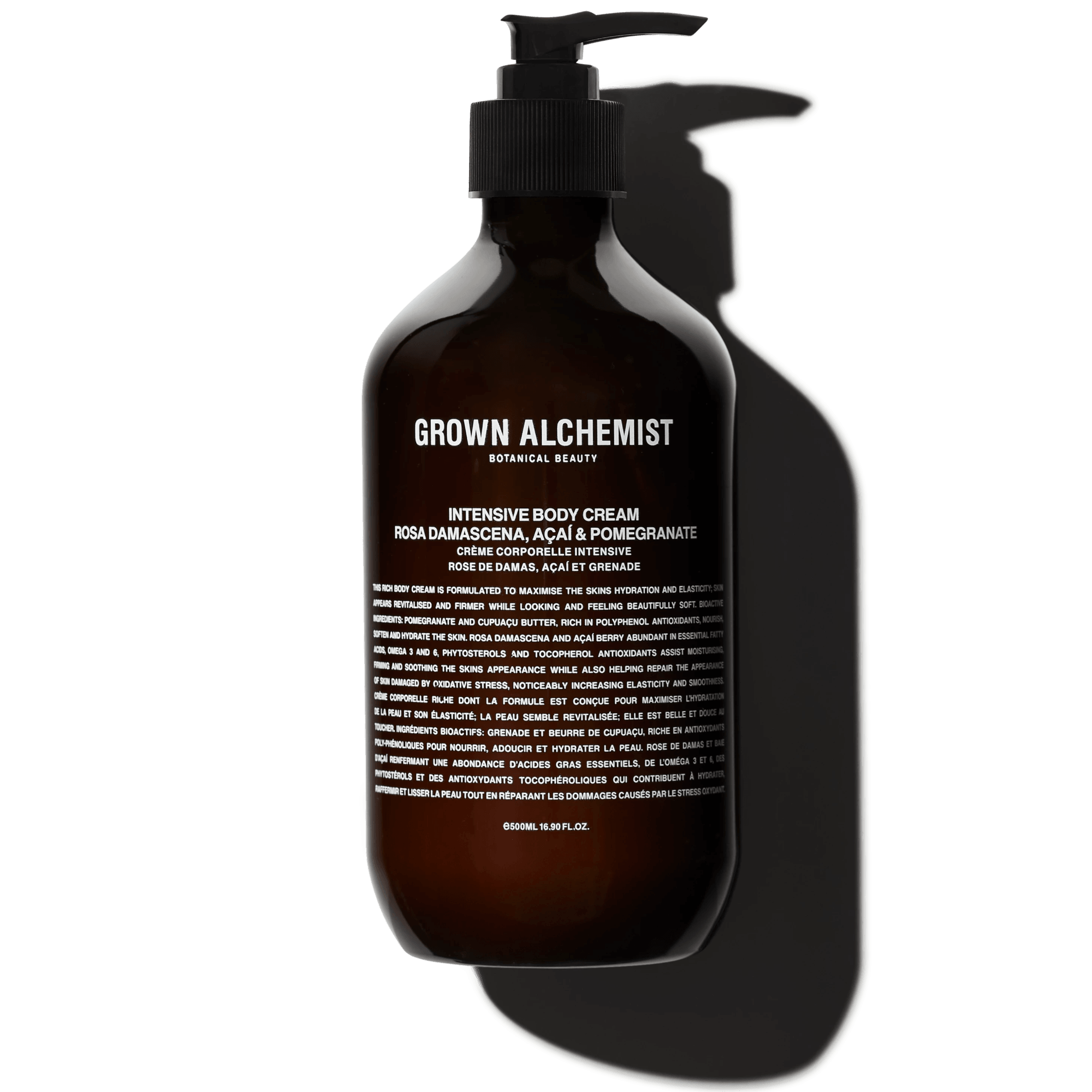 Grown Alchemist Intensive Body Cream: Rosa Damascena, Açai, Pomegranate, 500 ml