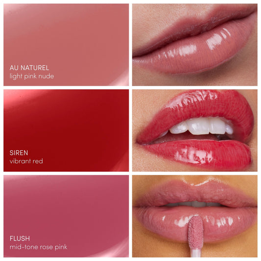 Glaze & Glow Colorluxe High Impact Lip Glaze Mini Trio