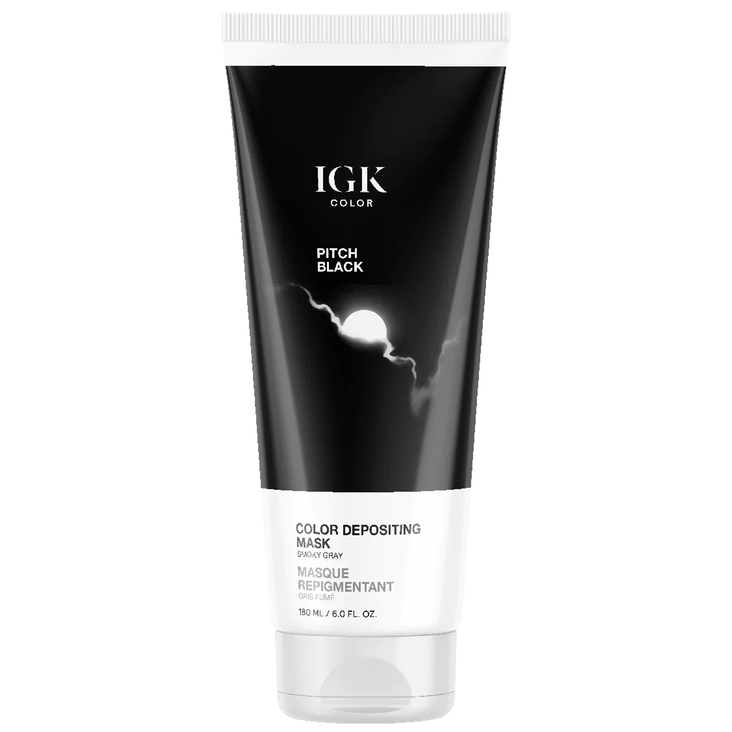 IGK Hair Color Depositing Mask, Pitch Black