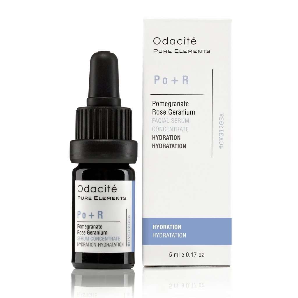 Odacité Po+R | Hydration Pomegranate Rose Geranium Serum Concentrate at Socialite Beauty Canada