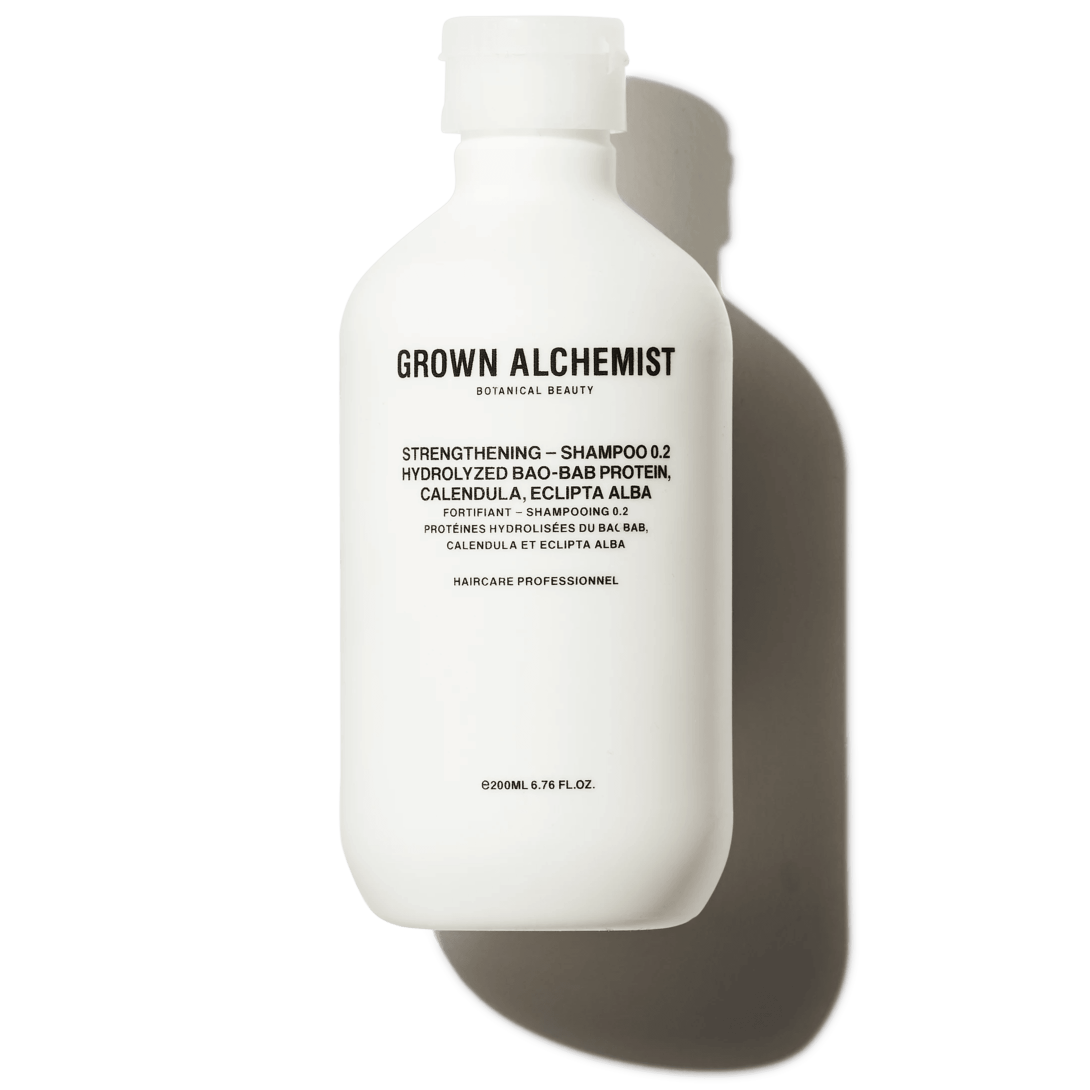 Grown Alchemist Strengthening - Shampoo 0.2: Hydrolyzed Baobab Protein, Calendula, Eclipta Alba, 200 ml