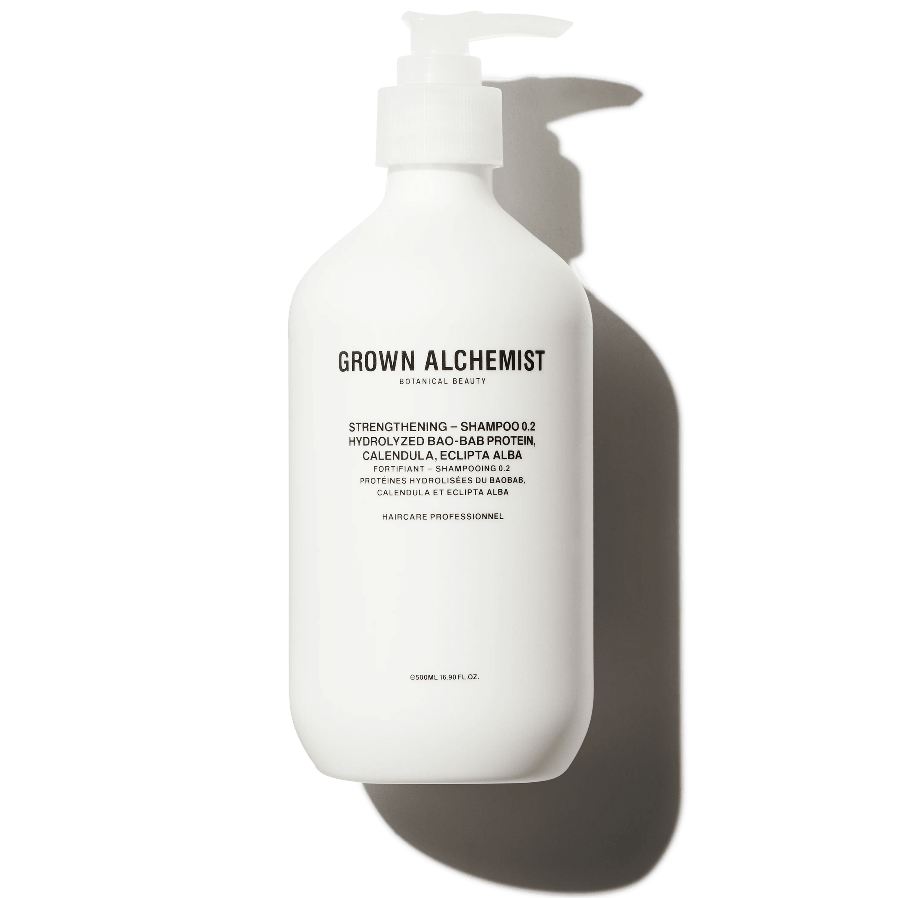 Grown Alchemist Strengthening - Shampoo 0.2: Hydrolyzed Baobab Protein, Calendula, Eclipta Alba, 500ml