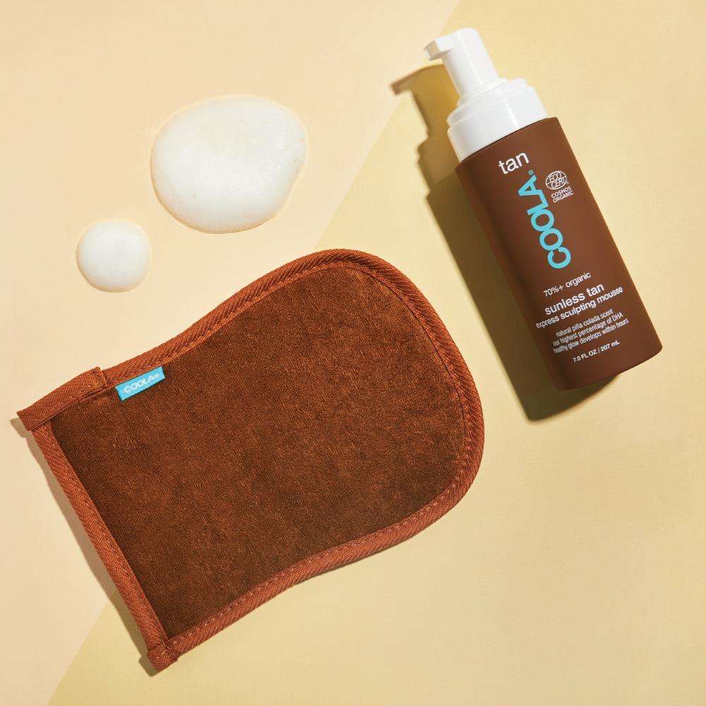 Coola® Sunless Tan 2-in-1 Exfoliator & Applicator Mitt at Socialite Beauty Canada