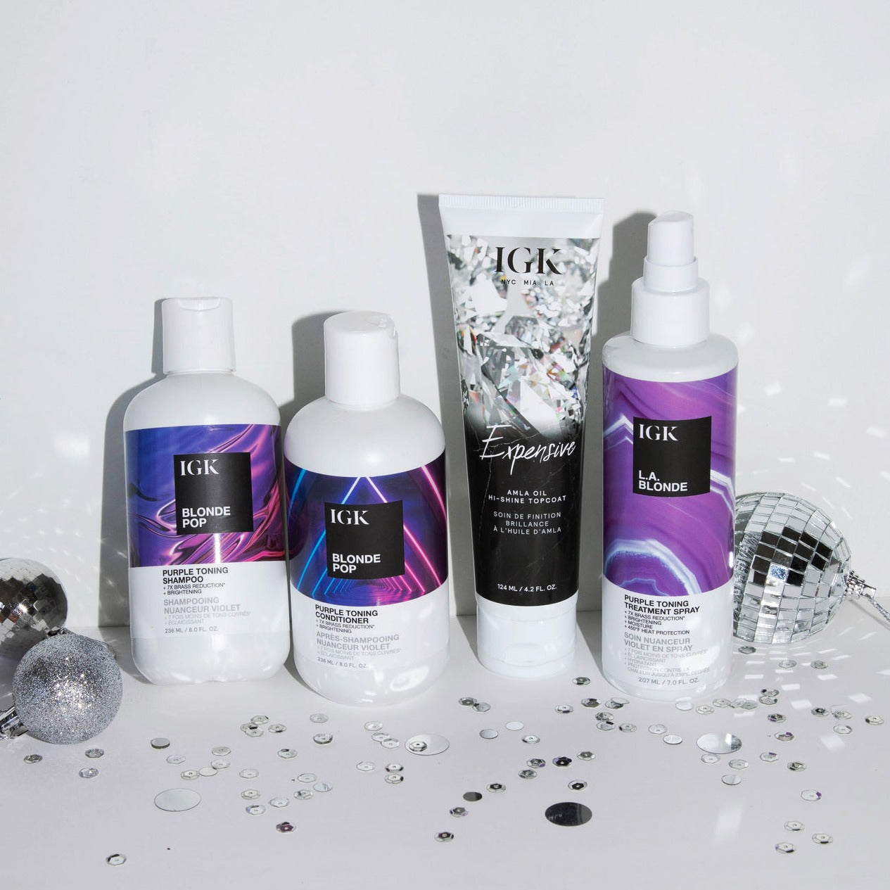 IGK Hair Brighter Days Ahead - Blonde Care & Treatment Set at Socialite Beauty Canada