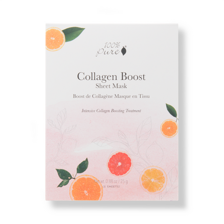 100% PURE® Collagen Boost Sheet Mask, 5 Pack