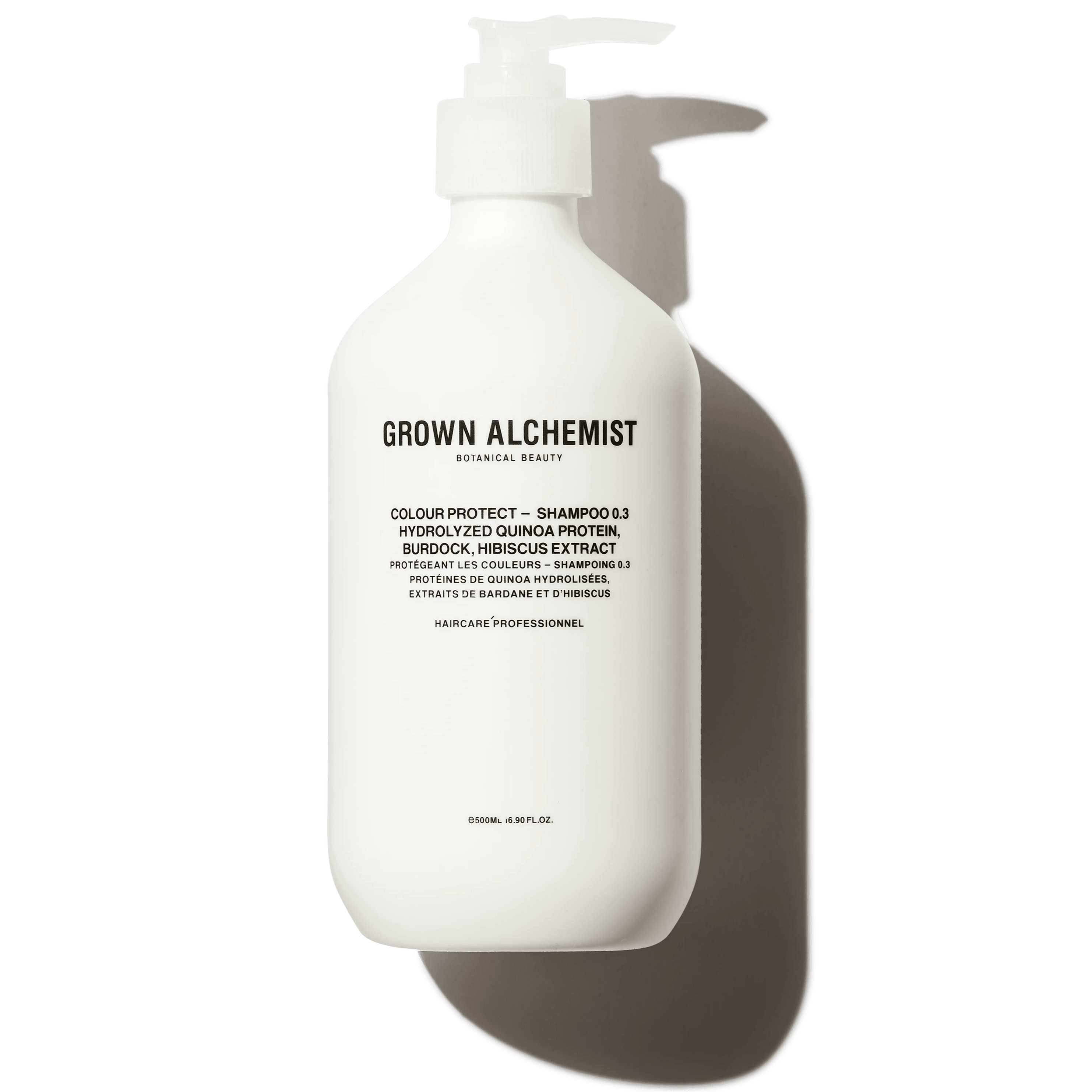 Grown Alchemist Colour Protect - Shampoo 0.3: Hydrolyzed Quinoa Protein, Burdock, Hibiscus Extract, 500ml