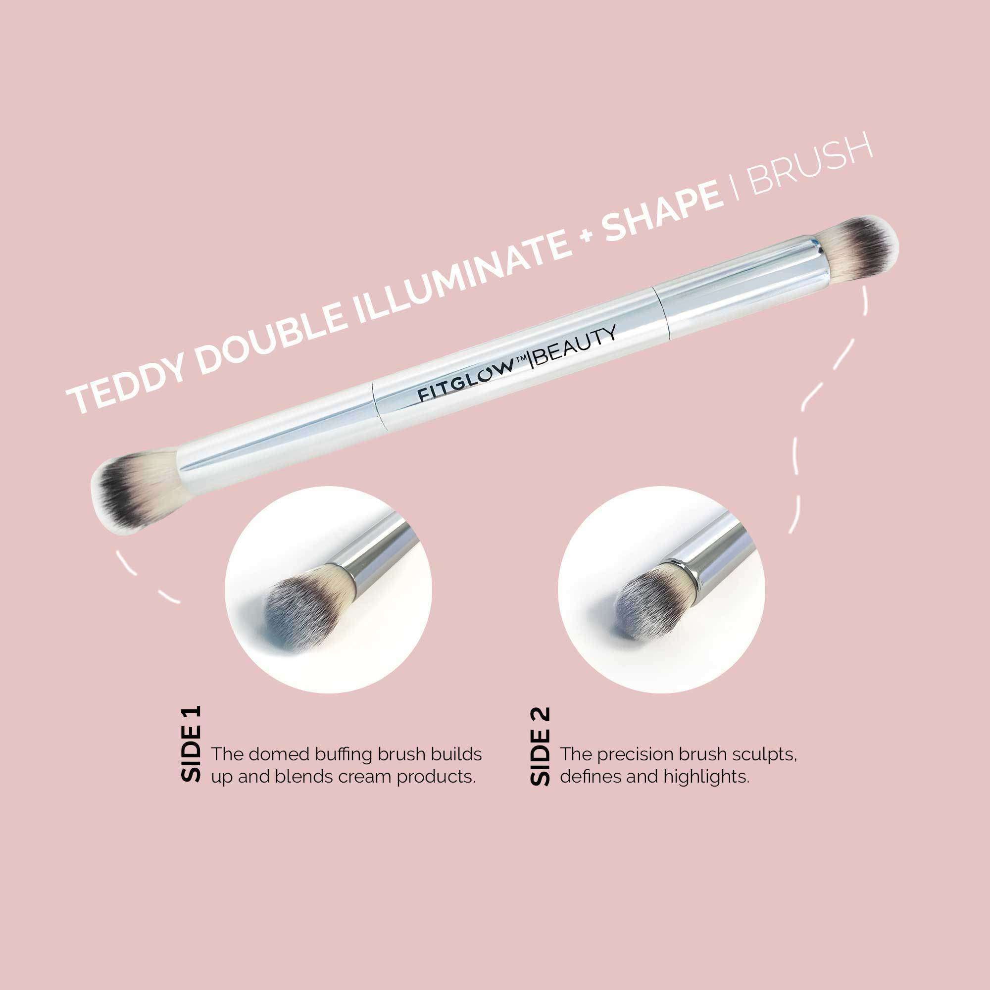 Fitglow Beauty Double Illuminate + Shape Brush at Socialite Beauty Canada