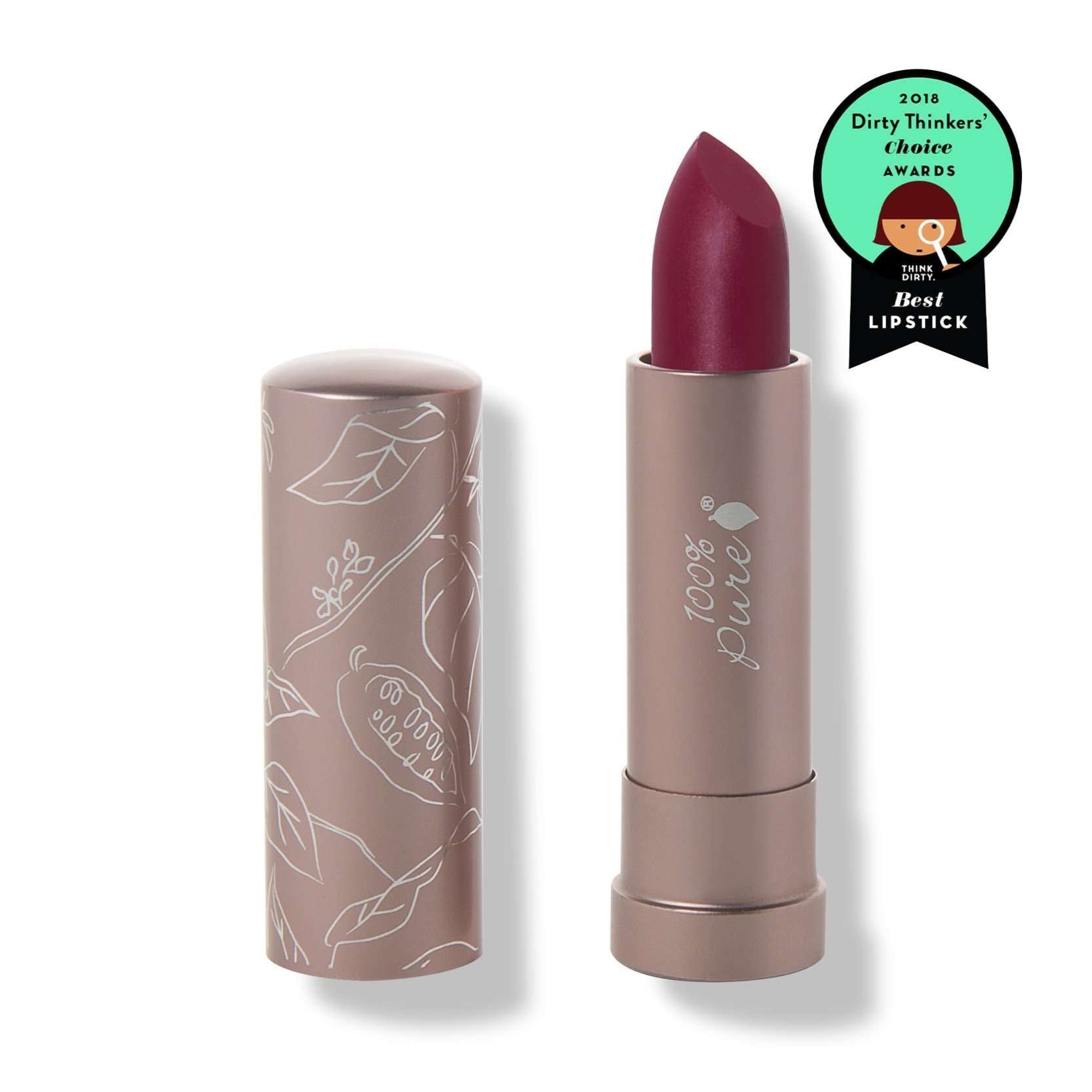 100% Pure® Fruit Pigmented® Cocoa Butter Matte Lipstick, Winecup