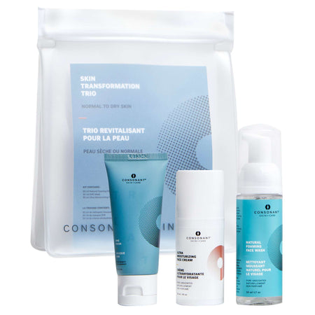 Consonant Skincare Skin Transformation Trio, Regular/Dry Skin