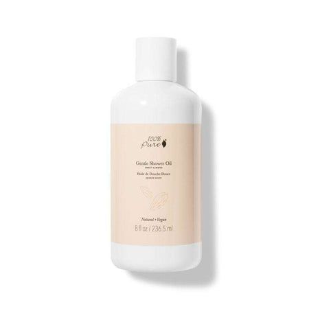 100% Pure® Sweet Almond Gentle Shower Oil, 8 Fl Oz / 236.5 mL